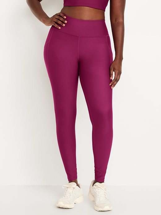 Image number 4 showing, High-Waisted PowerSoft Full-Length Pocket Leggings