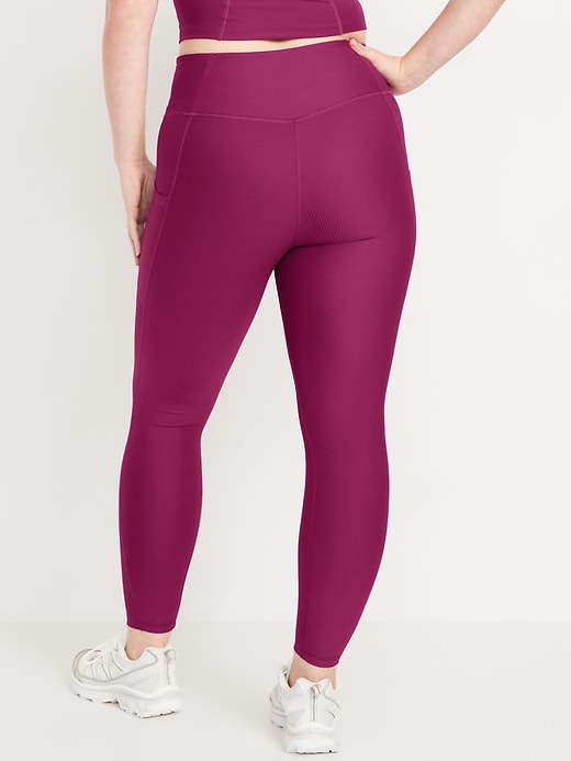 Image number 5 showing, High-Waisted PowerSoft Rib Leggings