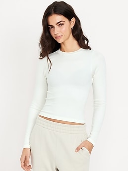 Exhale Seamless Fitted Rib T-Shirt - image 3