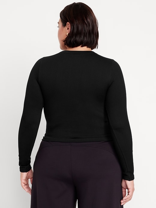 Image number 6 showing, Fitted Seamless Ribbed T-Shirt