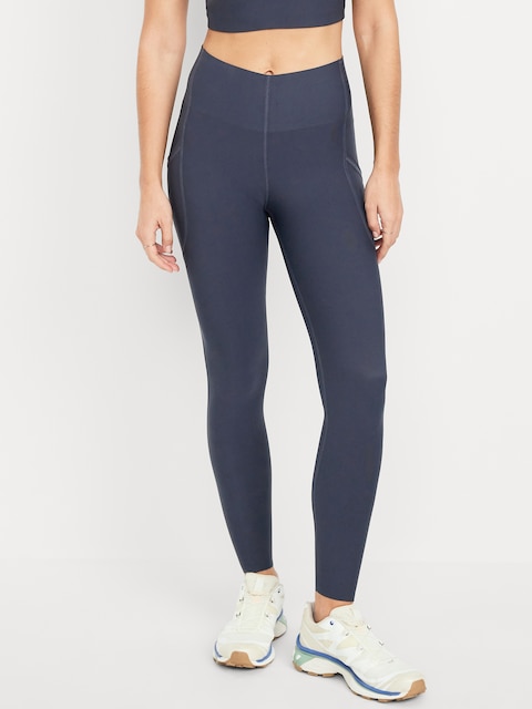 High-Waisted PowerSoft Sculpt 7/8 Pocket Leggings - Dusk Navy