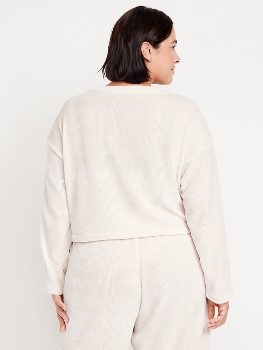 Image number 8 showing, Cozy Chenille Button-Down Top