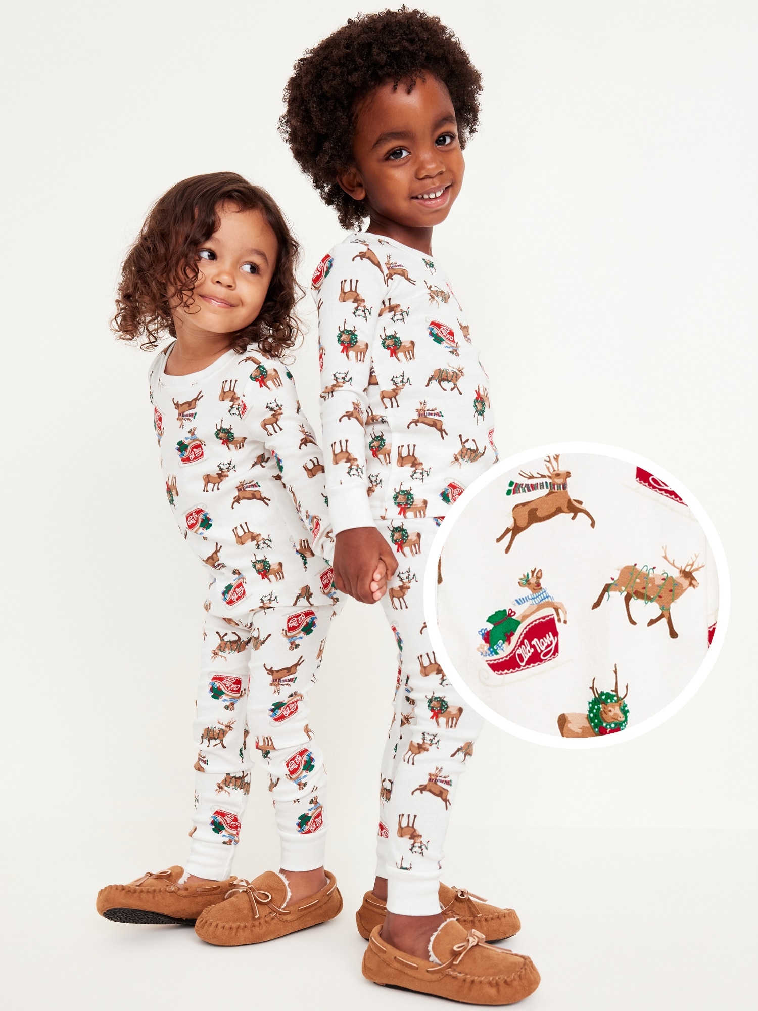 Printed Snug-Fit Pajama Set for Toddler & Baby