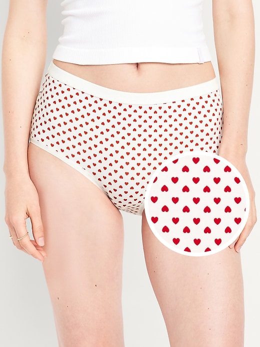 View large product image 1 of 8. High-Waisted Everyday Brief Cotton Underwear