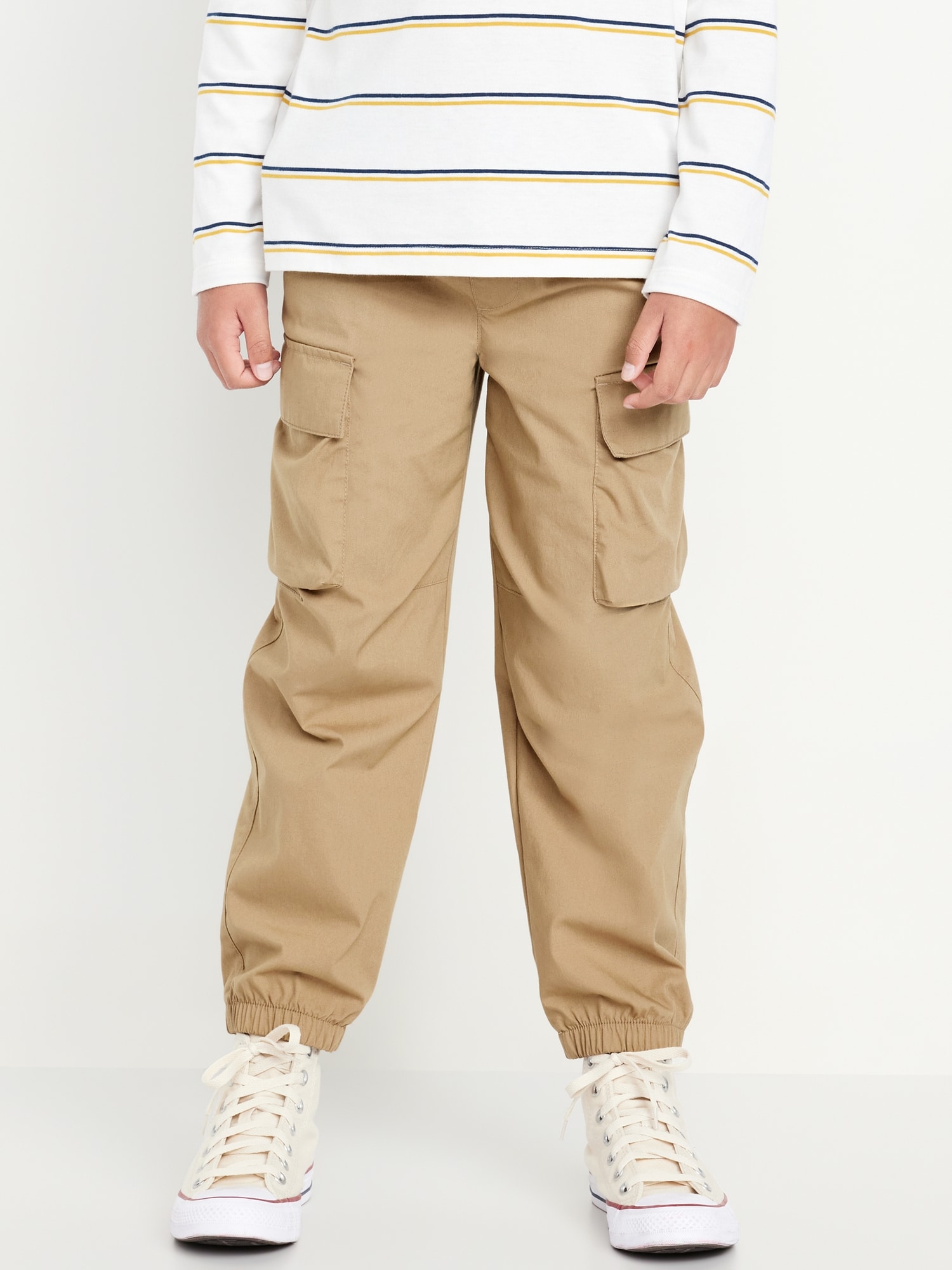 Baggy Cargo Poplin Pants for Boys