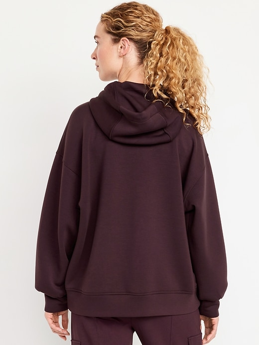 Image number 2 showing, Oversized Bounce Fleece Zip Tunic Hoodie