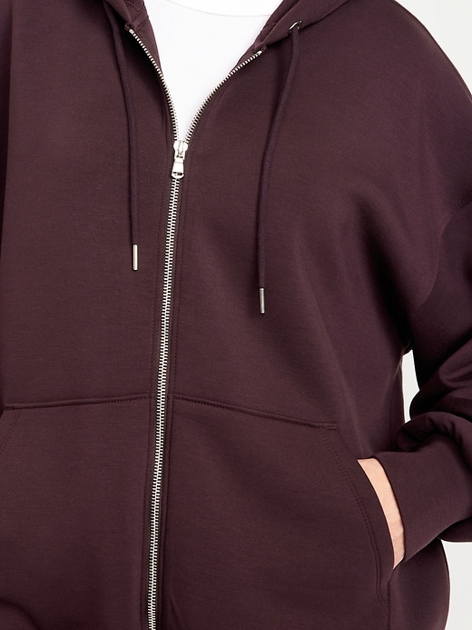 Image number 4 showing, Oversized Bounce Fleece Zip Tunic Hoodie