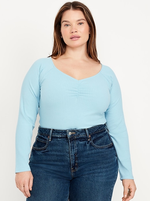 Image number 7 showing, Cinched Rib-Knit Top