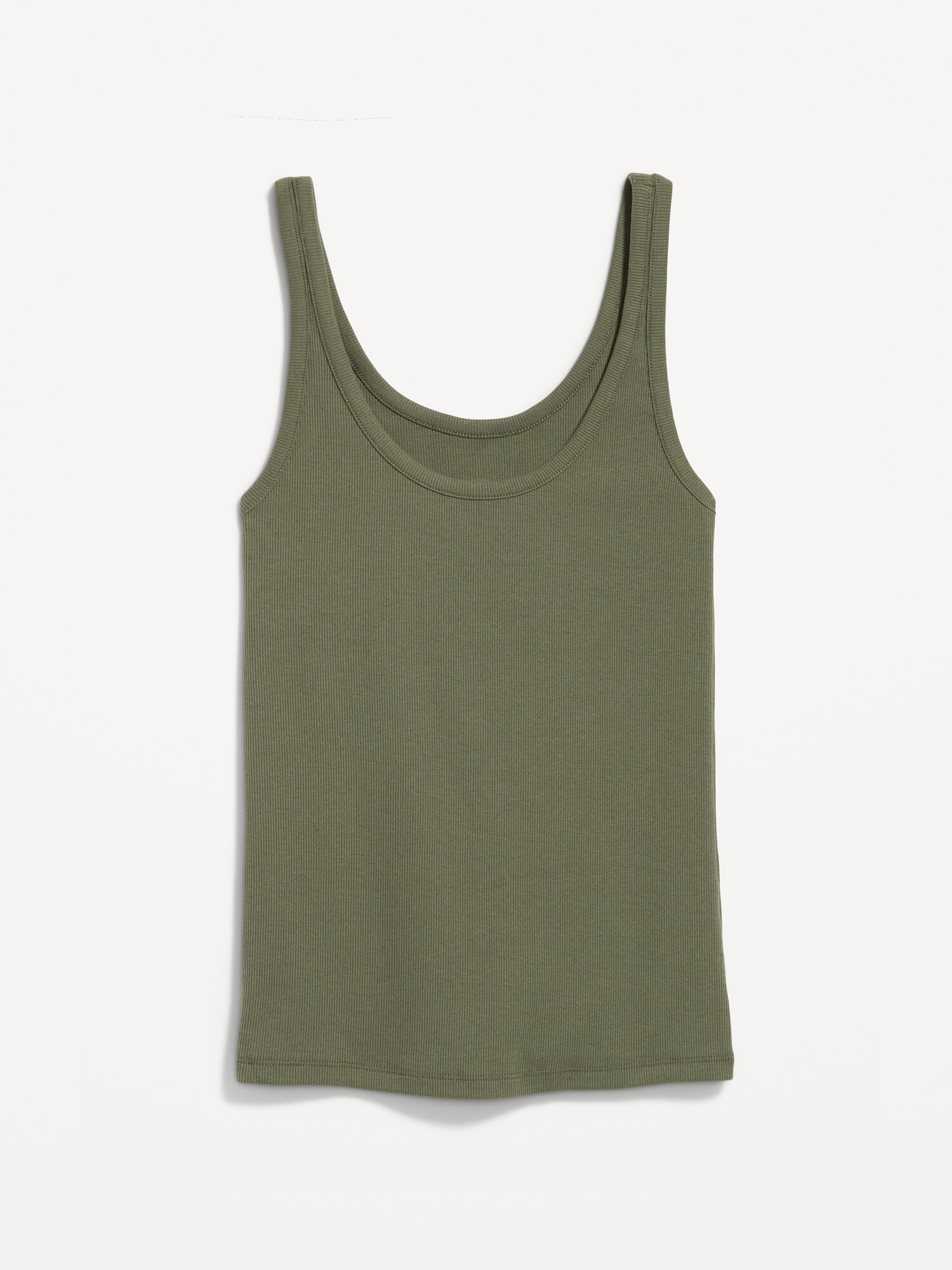 Женский топ Old Navy First-Layer Ribbed Scoop-Neck Tank Top, цвет: Alpine Tundra — фото 4