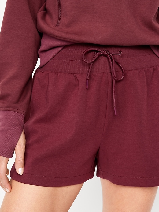 Image number 3 showing, Extra High-Waisted Dynamic Fleece Shorts