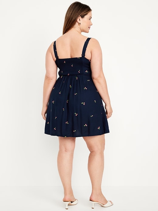 Image number 7 showing, Fit &amp; Flare Crepe Mini Dress