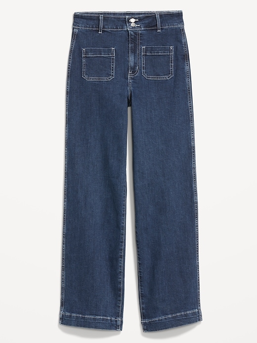 Image number 6 showing, Extra High-Waisted Sky-Hi Mariner Wide-Leg Jeans