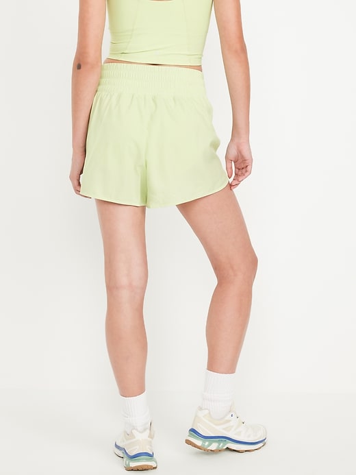 Image number 2 showing, Extra High-Waisted Crinkle Run Shorts -- 3-inch inseam