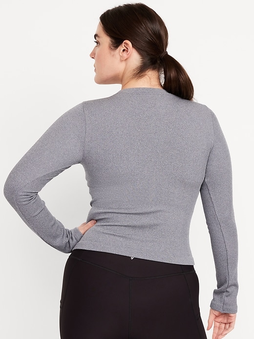 Image number 6 showing, Fitted Seamless Ribbed T-Shirt