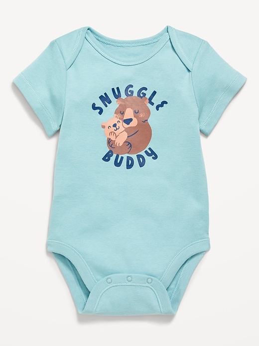 View large product image 1 of 2. Short-Sleeve Graphic Bodysuit for Baby