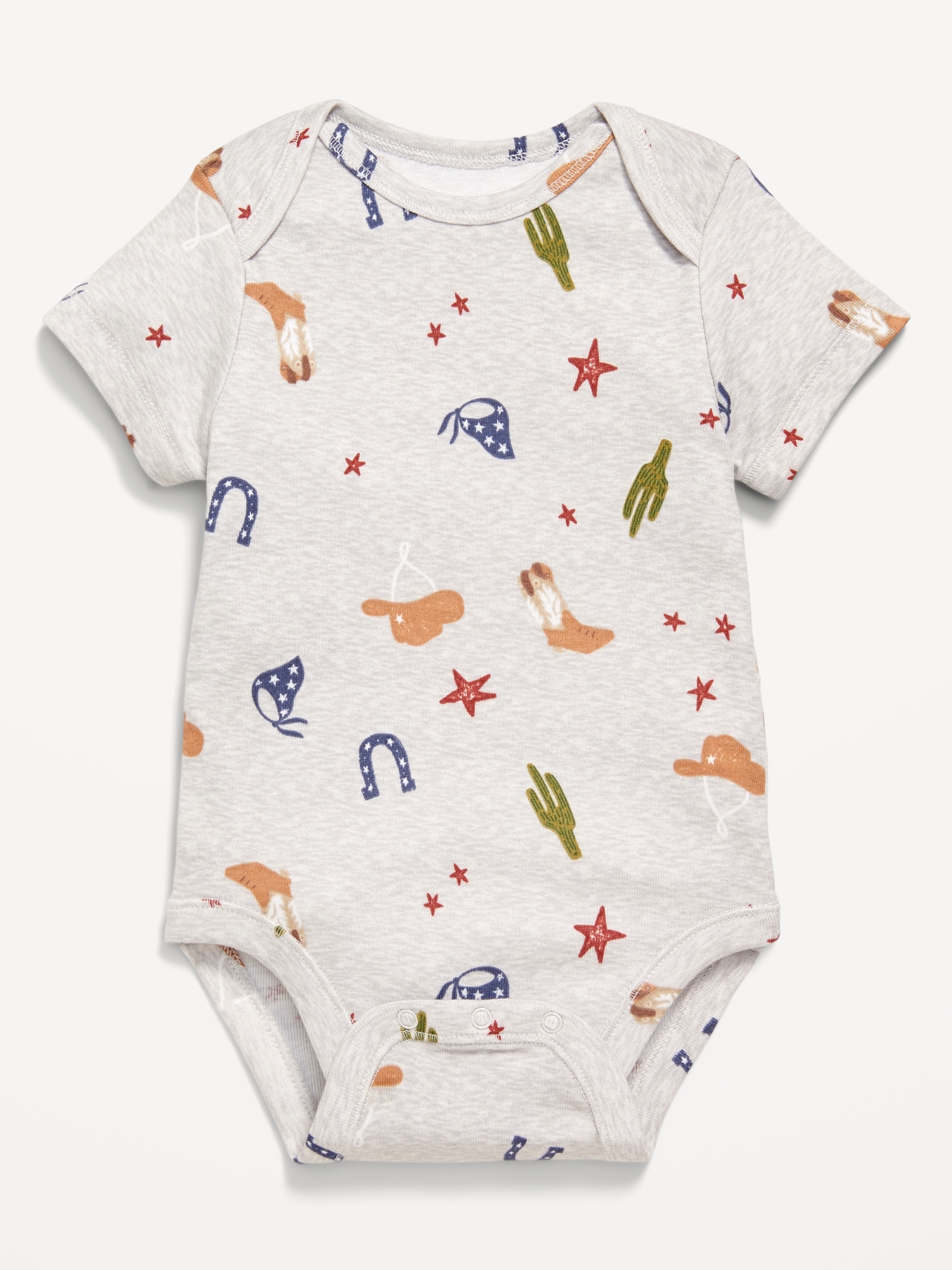 Printed Short-Sleeve Bodysuit for Baby