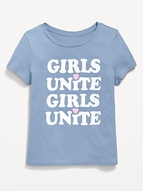 Image number 1 showing, Short-Sleeve Graphic T-Shirt for Girls