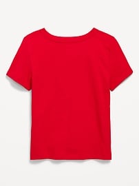 View large product image 3 of 3. Fitted Short-Sleeve Licensed Graphic T-Shirt for Girls