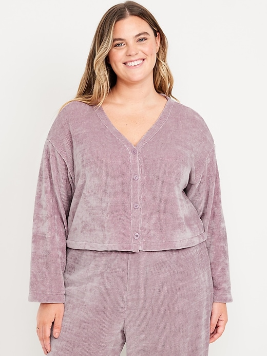 Image number 7 showing, Cozy Chenille Button-Down Top