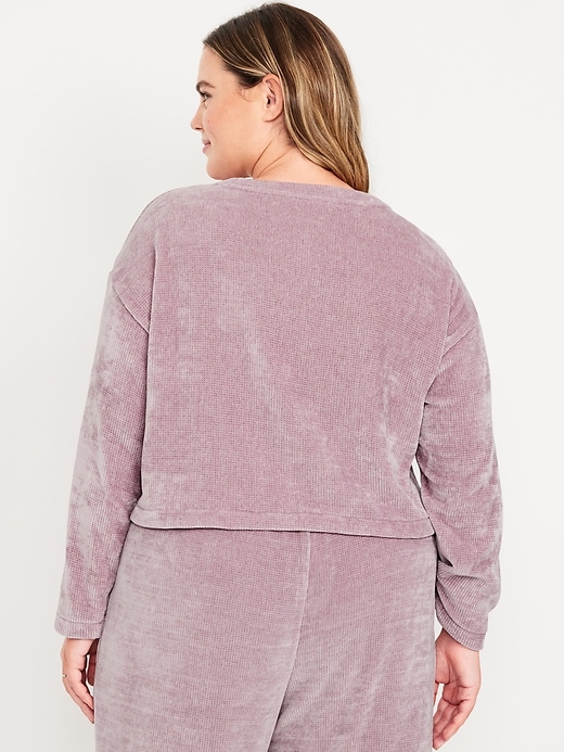 Image number 8 showing, Cozy Chenille Button-Down Top