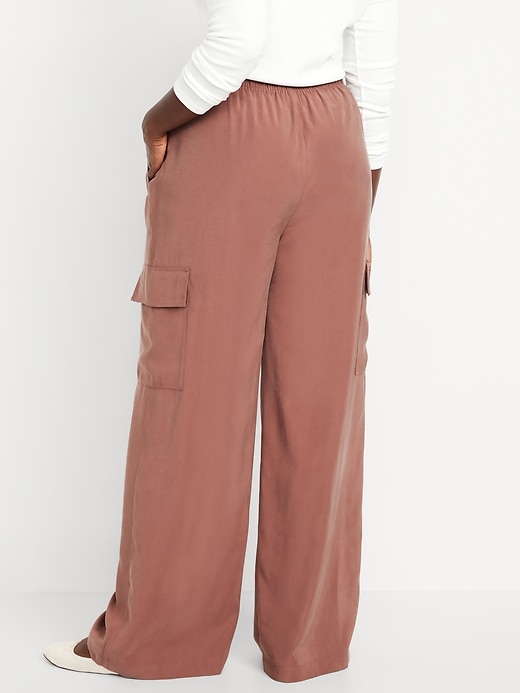 Image number 5 showing, Drapey Cargo Super Wide-Leg Pants