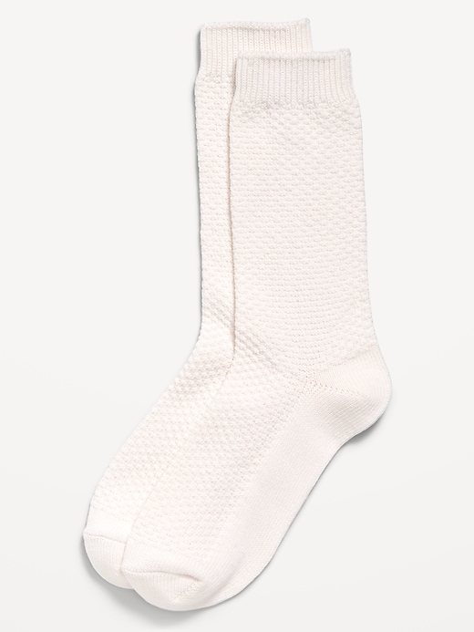 View large product image 1 of 1. Waffle-Knit Crew Socks for Men