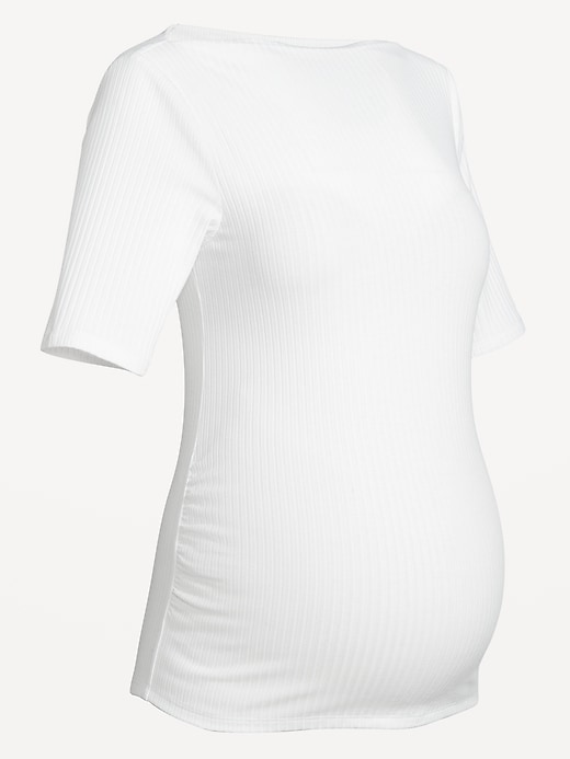 Image number 4 showing, Maternity Slit-Neck Top