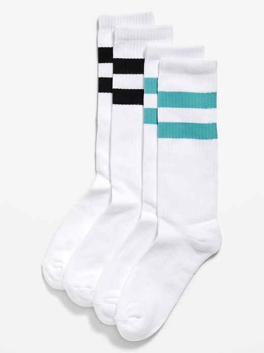 View large product image 1 of 1. 2-Pack Striped Crew Socks