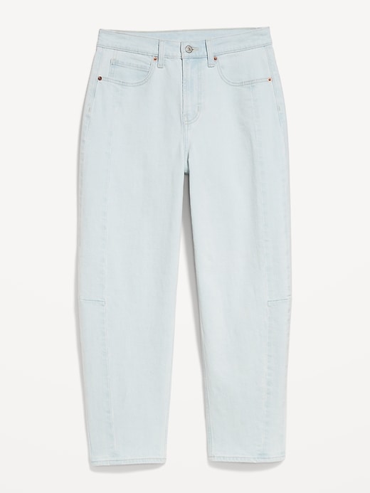 Image number 8 showing, High-Waisted Barrel Ankle Jeans