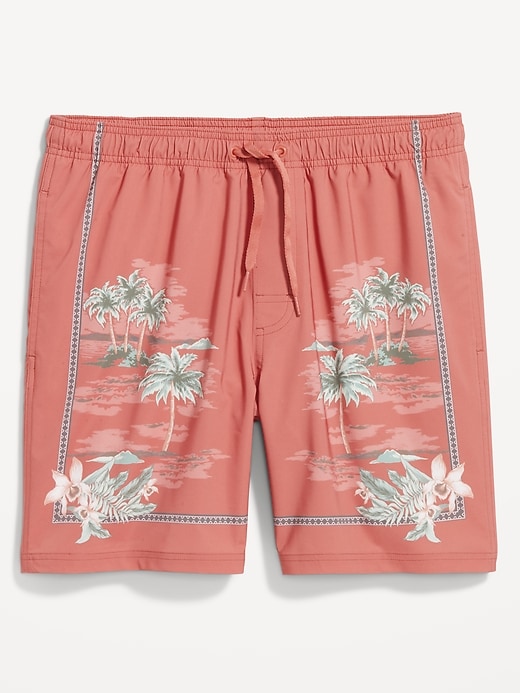 Image number 3 showing, Printed Swim Trunks -- 7-inch inseam