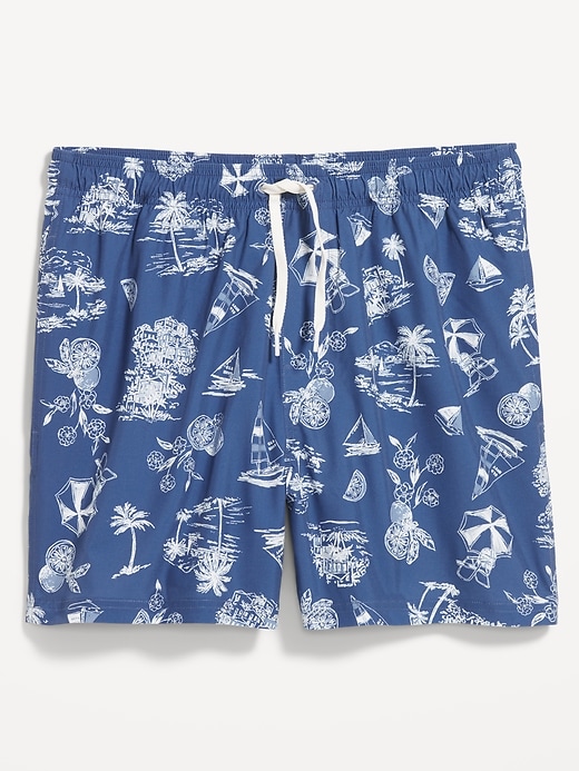 Image number 4 showing, Printed Swim Trunks -- 7-inch inseam