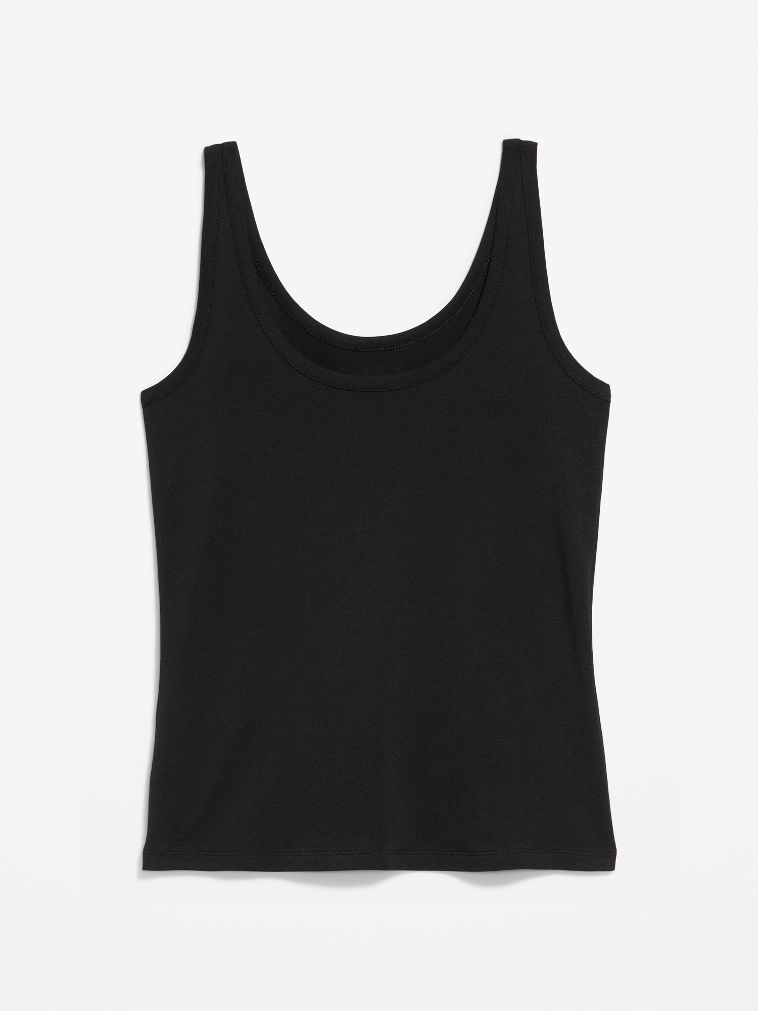 Женский топ Old Navy First-Layer Scoop-Neck Tank Top, цвет: Чёрный — фото 4