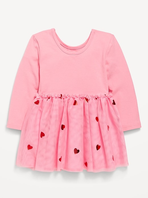 View large product image 2 of 2. Long-Sleeve Fit and Flare Tutu Dress for Toddler Girls