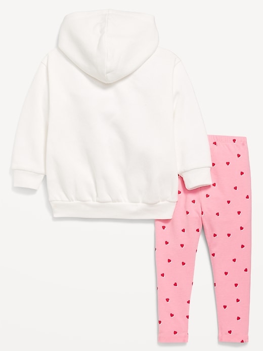 View large product image 2 of 3. Disney© Graphic Tunic Hoodie and Leggings Set for Toddler Girls