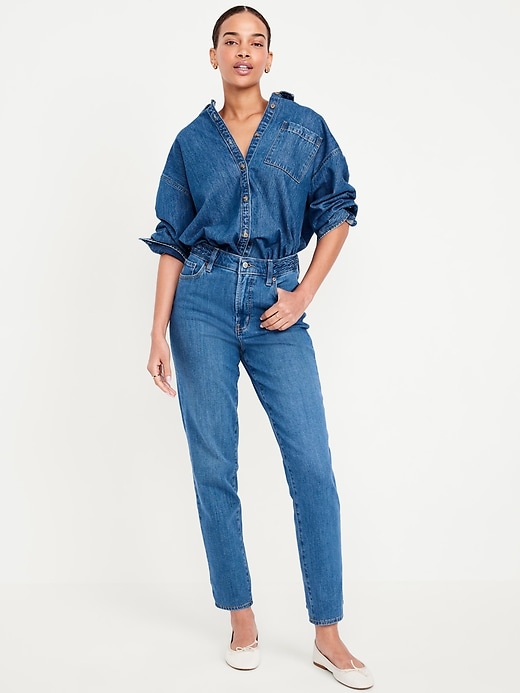 Image number 1 showing, High-Waisted OG Straight Ankle Jeans