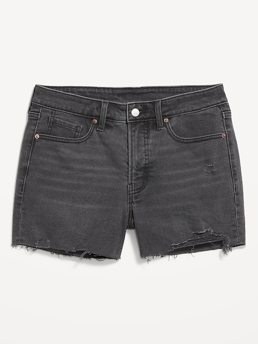 Image number 4 showing, High-Waisted OG Jean Cut-Off Shorts -- 3-inch inseam