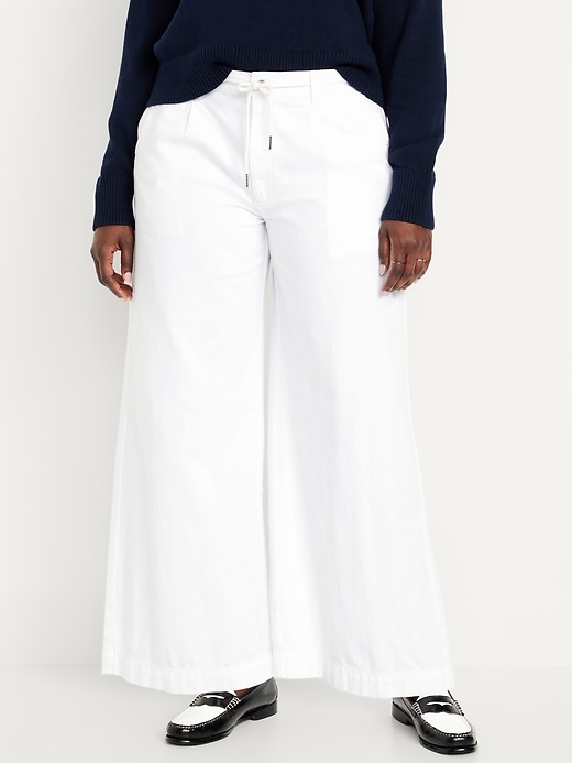 Image number 5 showing, High-Waisted Super Wide-Leg Drapey Pants