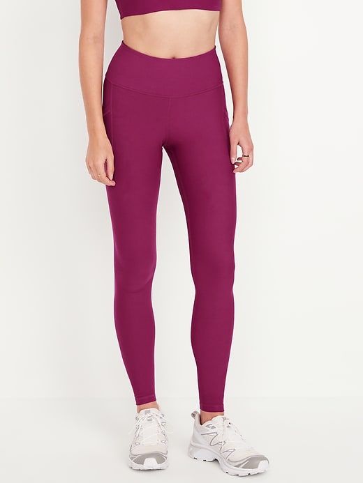 Image number 1 showing, High-Waisted PowerSoft Full-Length Pocket Leggings