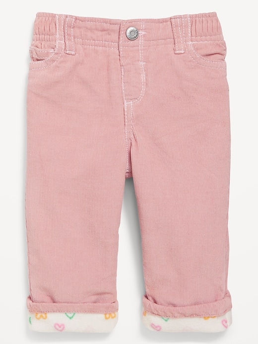 View large product image 1 of 1. Loose Cozy-Lined Corduroy Pants for Baby