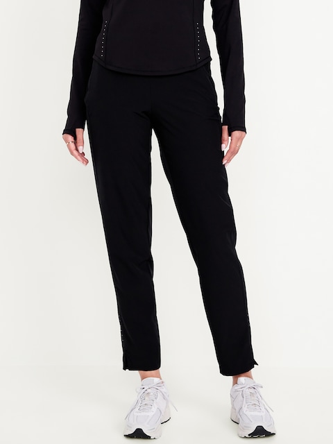 Mid-Rise StretchTech Tapered Run Pants - Black Jack