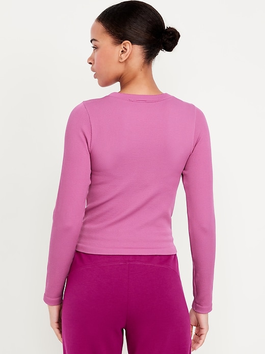 Image number 5 showing, Fitted Seamless Ribbed T-Shirt