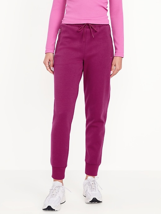 Image number 1 showing, High-Waisted Dynamic Fleece Joggers