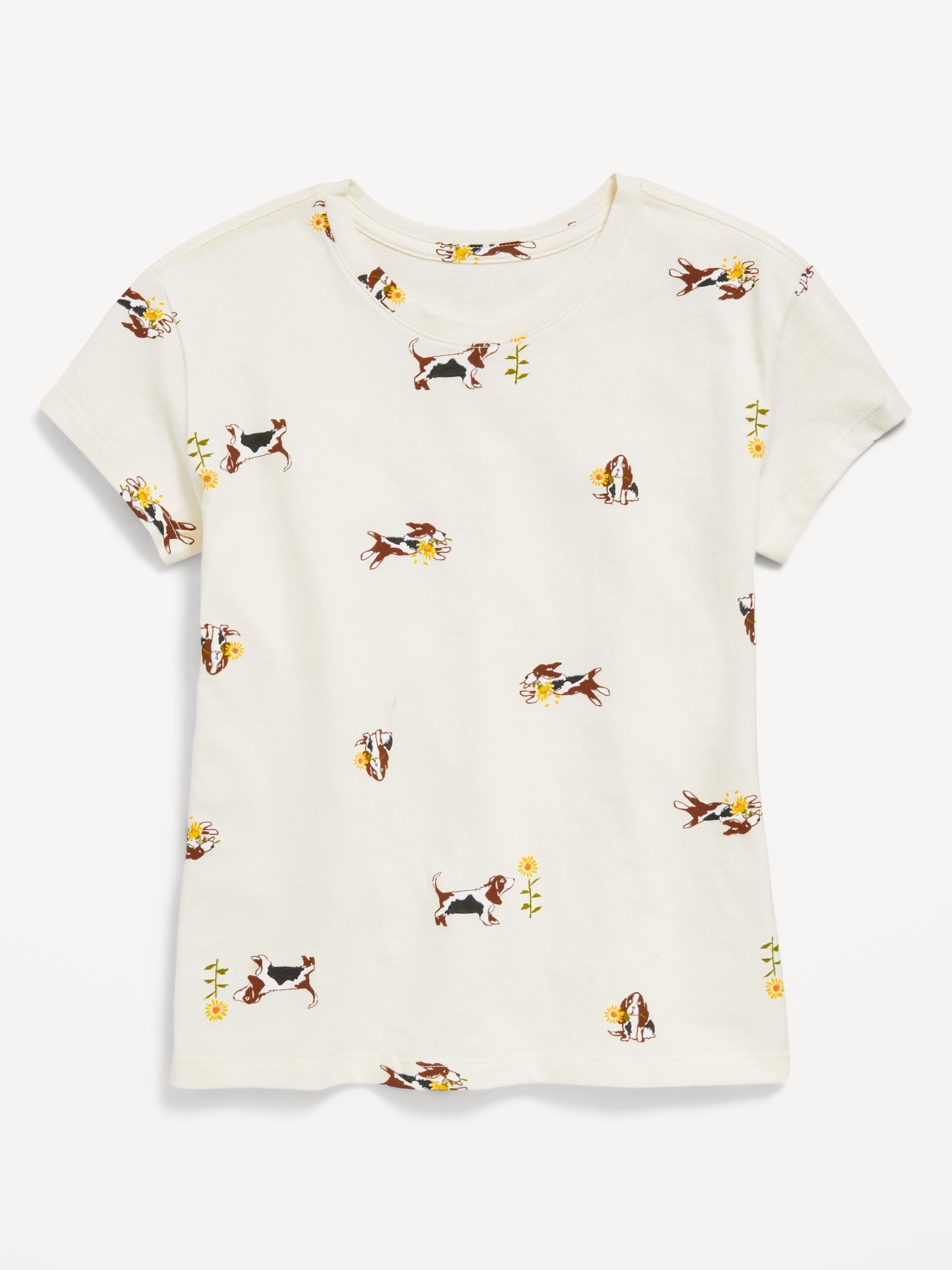 Softest Short-Sleeve Printed T-Shirt for Girls