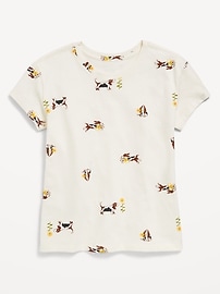 Image number 1 showing, Softest Short-Sleeve Printed T-Shirt for Girls