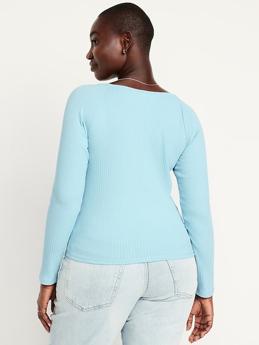 Image number 6 showing, Cinched Rib-Knit Top