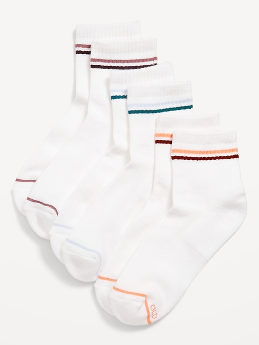 View large product image 1 of 1. Athletic Quarter Crew Sock 3-Pack for Women