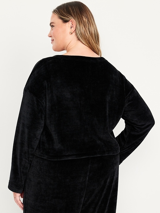 Image number 8 showing, Cozy Chenille Button-Down Top