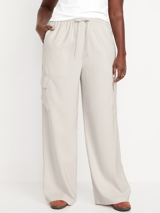 Image number 5 showing, Drapey Cargo Super Wide-Leg Pants