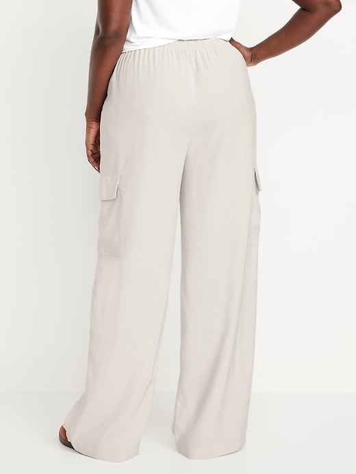 Image number 6 showing, Drapey Cargo Super Wide-Leg Pants