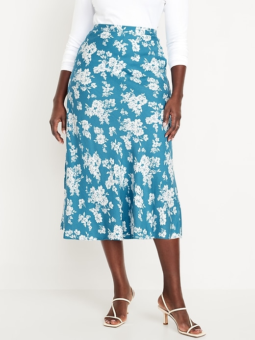 Image number 5 showing, Crepe A-Line Midi Skirt